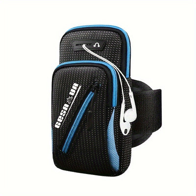 Outdoor Sports Armband - Universal Adjustable Sports Arm Case for Running, Hiking, Cycling, and Travel - Multi-Functional Mobile Phone Arm Bag