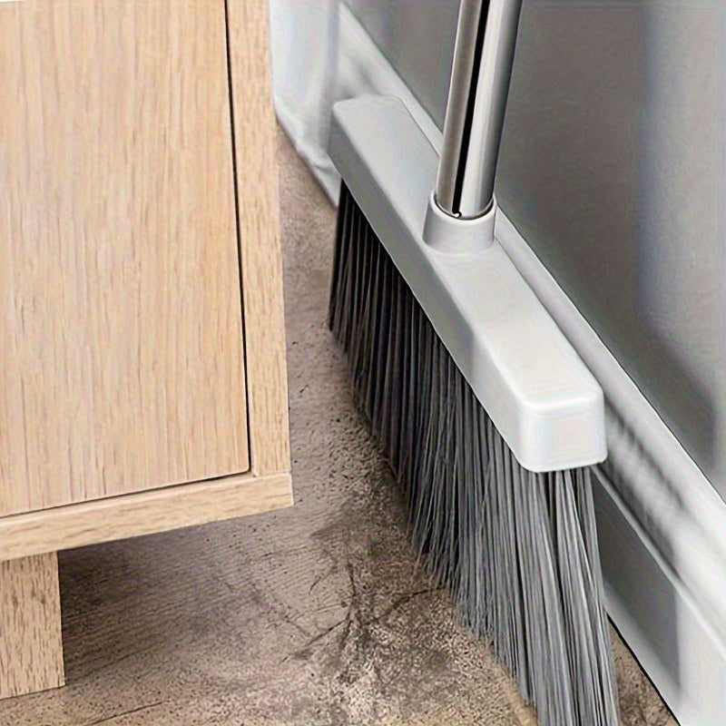 Professional Quality Stainless Steel Broom with Ergonomic Handle and Sturdy Plastic Head, Designed for Easy Sweeping and Convenient Storage, Suitable for Kitchen, Living Room, and Bedroom Floor Cleaning, Durable Essential Hou