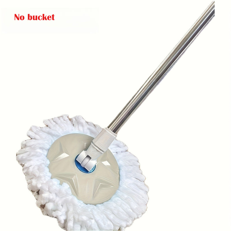 New Rotating Home Mop and Bucket Set, Wet & Dry Use, 360° Swivel for Easy Cleaning Without Electricity or Handwashing. Durable Dust-Removing Tool Suitable for Hardwoods, Laminate Floors, Tiles, Wooden Surfaces – Essential