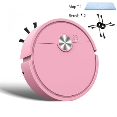 Ultra-Thin Smart Mini Robot Vacuum Cleaner - Battery-Powered, Compact Design for Hard-to-Reach Areas, Black, Efficient Filtration, Robot Floor Cleaning, Best Holiday Gift (Batteries Not Included)