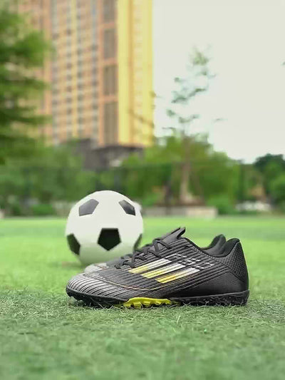 New F50 Men's & Women's All-Weather Outdoor Grass Soccer Shoes - TF Turf Cleats with Traction TPR Sole, -Slip Grip, Durable -like Upper & EVA Cushioning for Training & Matches on Grass, Sand, Field - All-Season Performance Fo