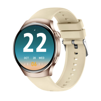 Men's Outdoor Sports Smartwatch - Wireless Calling, Full Touch HD Screen, Multiple Sport Modes, Step and Calorie Counter, USB Rechargeable Silicone Strap - Ideal Gift for Him, Communication Device | Round Face Watch with Wall