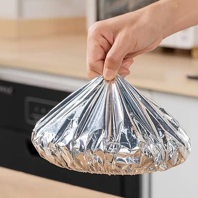 10PCS 15PCS 20PCS 25PCS 30PCS 40PCS 5PCS Food-Grade Reusable Aluminum Foil Lids for Bowls, Plates & Dishes – Universal Kitchen Insulation Covers to Keep Meals Warm and Fresh