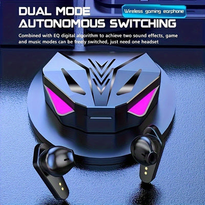 LAN XUN - Wireless In-Ear Headphones, Ultra-Low Latency, Active Noise Cancellation, Digital Display, and Stereo Wireless TWS Gaming Earbuds - Perfect for Gaming, Calls, and Music - Includes Charging Case, USB-C Charging, Port