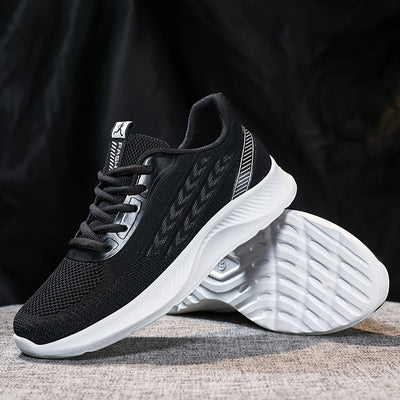 Women's Breathable Mesh Running Shoes, Lightweight Low-Top Casual Sports Sneakers with Lace-Up Closure, Fabric Upper and PU Sole