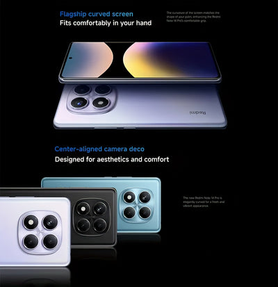 The Xiaomi Redmi Note 14 Pro Smartphone features a 6.67-inch AMOLED display with 120Hz refresh rate and 1080P resolution. It is powered by the Helio G100-Ultra Octa-Core processor and boasts a 200MP camera with OIS. The phone