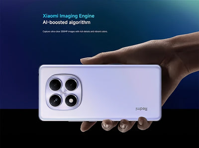 The Xiaomi Redmi Note 14 Pro Smartphone features a 6.67-inch AMOLED display with 120Hz refresh rate and 1080P resolution. It is powered by the Helio G100-Ultra Octa-Core processor and boasts a 200MP camera with OIS. The phone