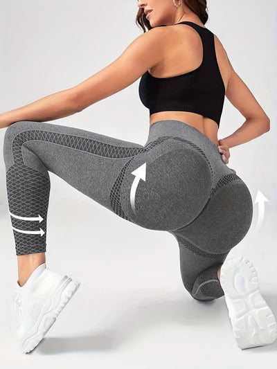 [Comfortable Sports Tights] Super Comfortable High-waisted Compression Sports Tights | Abdominal Control, Sweat-wicking, Four-way Stretch, Adjustable Length, Wide Waistband, Elegant Design - Suitable for Women, Perfect for Yo