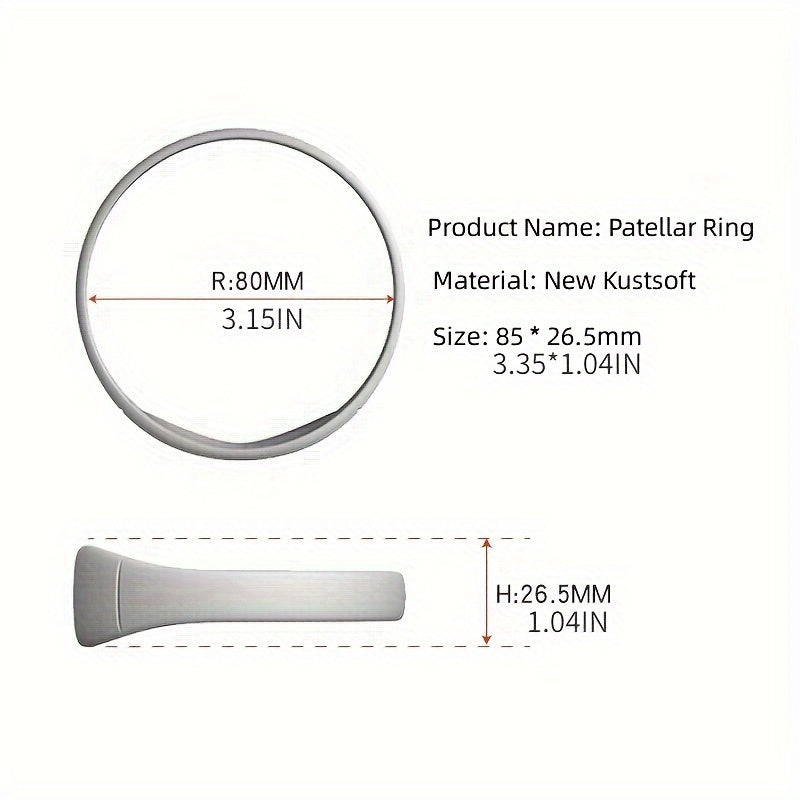 Silicone Patella Support Strap - Knee Stabilizer & Brace for Running, Basketball & Outdoor Sports - Includes Box & Bag