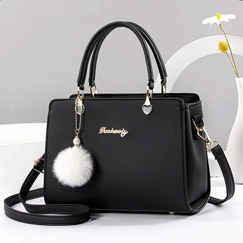 حقيبة ساتشل مزينة بأحرف، محفظة أنيقة بمقبض علوي، حقيبة كتف كبيرة الحجم للمكتب والعمل