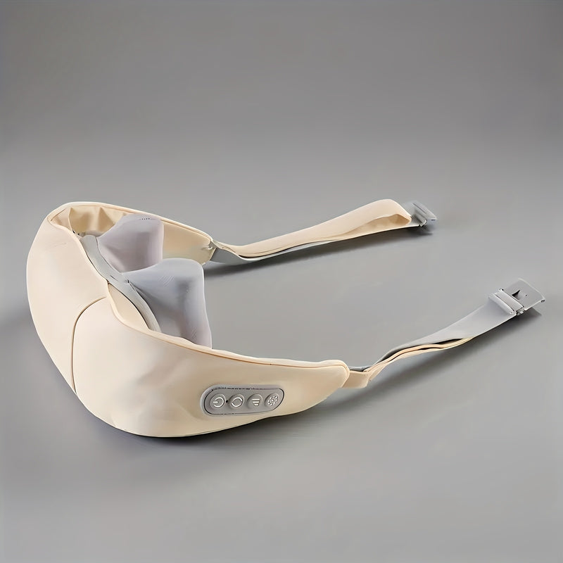 USB Rechargeable Neck Massager, Lumbar And Shoulder Massager, Automatic Cervical Kneader, Trapezius Muscle Massager.