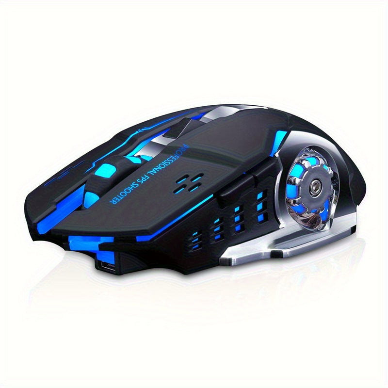 Q13 Wireless Mouse, Wireless Mouse, Rechargeable LED Silent Ultra-Thin Laptop Mouse, Stable And Smooth, Low Latency, with USB Receiver, Suitable Laptops// Computers, Gaming, Office And Entertainment