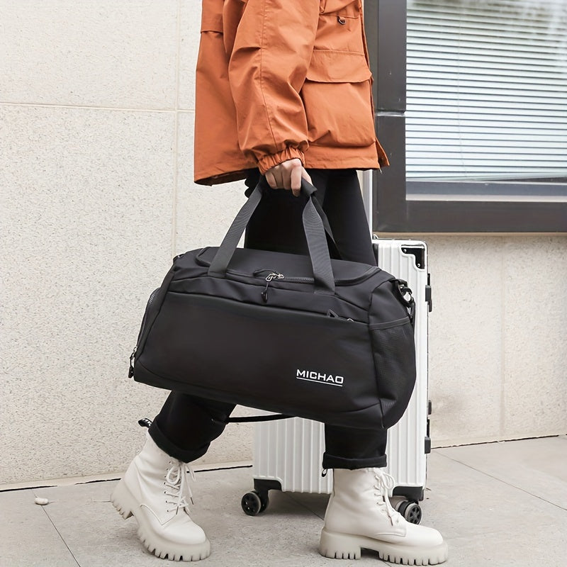 1pc Fashion Lightweight Travel Bag, Fitness Tote Bag, Dry And Wet Separation, Suitable For Sports, Fitness, Short-distance Business Trip, Travel