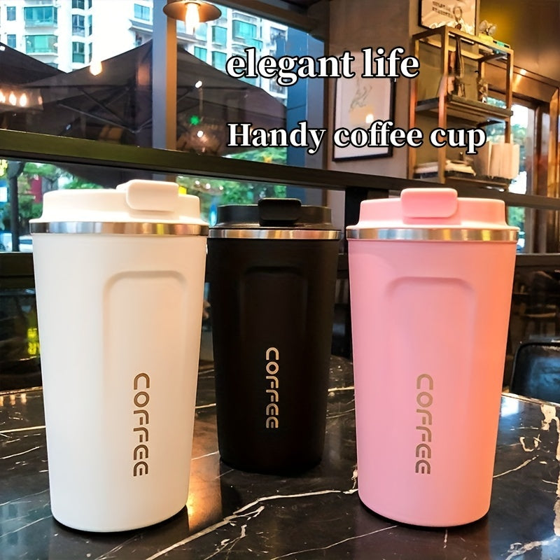 1pc Coffee Cup, Insulation And Cold Insulation Portable European High-end Exquisite Latte Cup For Men And Women, High-end Sense Portable Cup