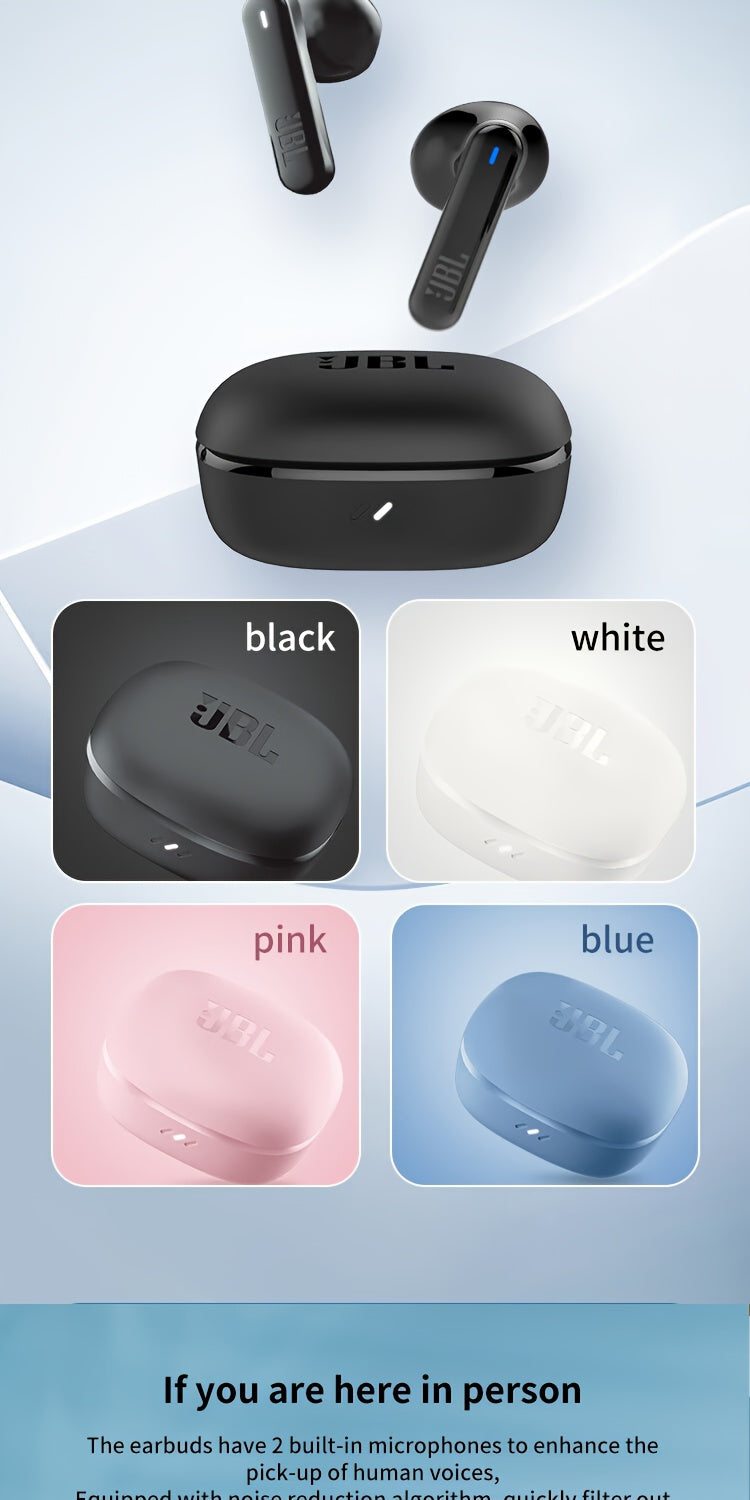 JBL T280TWS X3 Wireless Earbuds with Noise Cancelling, 32H Playtime, Semi-Open Design & Touch Control, -C Charging Case, Wireless Headphones with Dual Noise Isolation Microphones, Compatible with Smartphones, PC, Tablet, Lapt