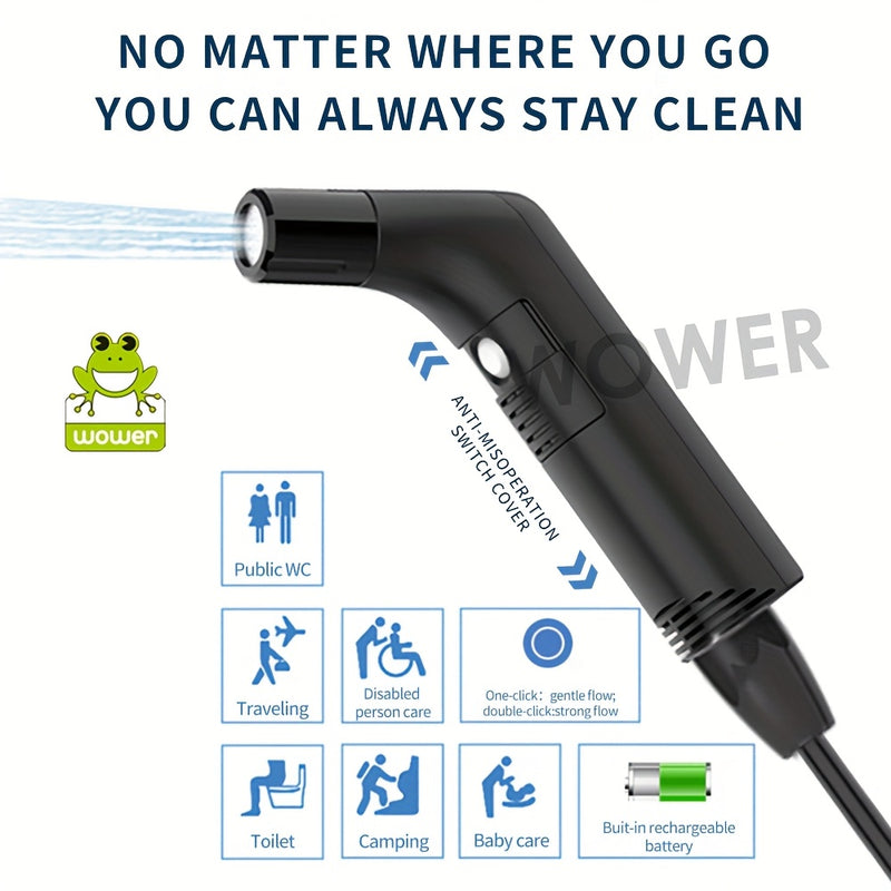 Portable Electric Bidet Sprayer for Personal Hygiene - Rechargeable, with 2.3L Water Tank - Ideal for Travel, Camping & Daily Use
