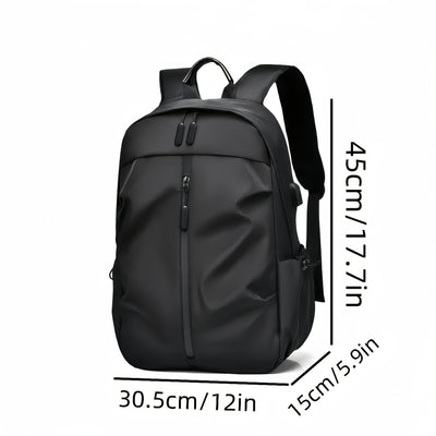 Men's Fashion Solid Color Simple Double Shoulder Backpack Lightweight Backpack Sports Travel Commuting Laptop Backpack Student Backpack