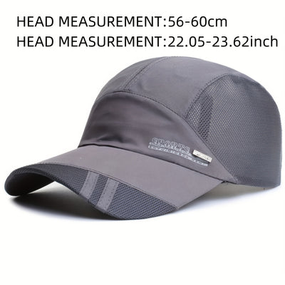 قبعة بيسبول رياضية شبكية قابلة للتنفس للرجال للربيع والصيف، خيار مثالي للهدايا