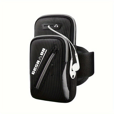 Outdoor Sports Armband - Universal Adjustable Sports Arm Case for Running, Hiking, Cycling, and Travel - Multi-Functional Mobile Phone Arm Bag