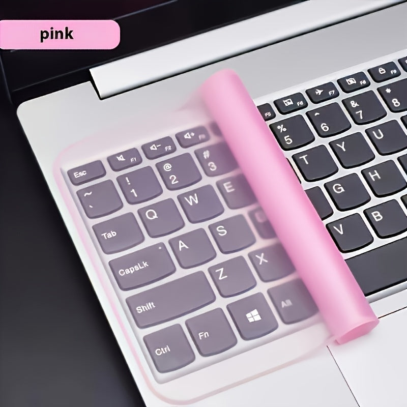 1pc 1 Style 3 Colors Ultra-Thin Keyboard Protective Film Suitable for 30.48-35.56 cm Laptops, Ultra-Thin Silicone Waterproof And Dustproof Keyboard Protective Film, Lightweight And Flexible Protective Film