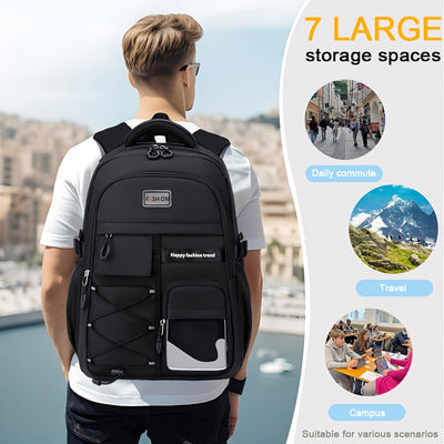 The Latest 2025 Unisex Student Backpack, a Lightweight Bag Suitable for Travel And School.