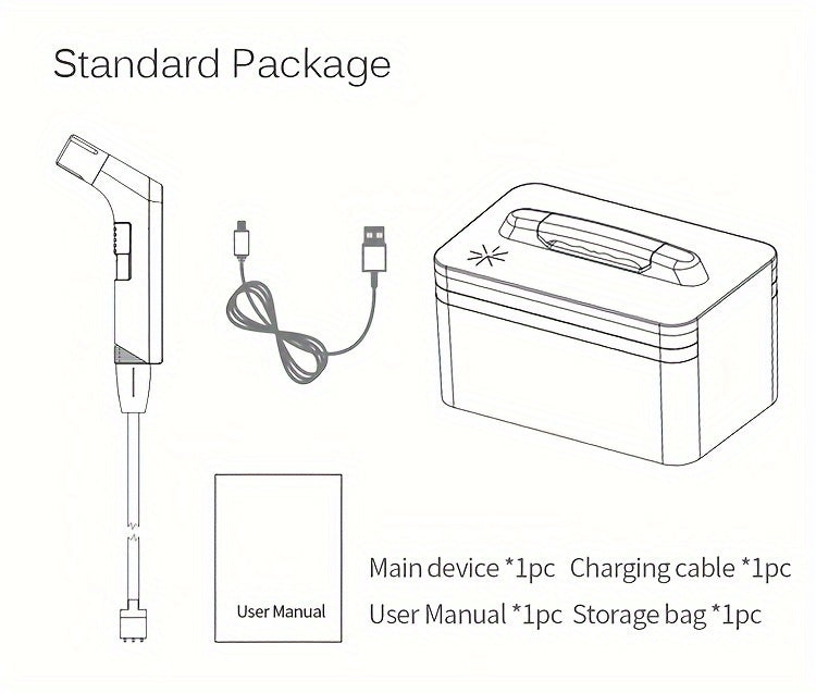 Portable Electric Bidet Sprayer for Personal Hygiene - Rechargeable, with 2.3L Water Tank - Ideal for Travel, Camping & Daily Use
