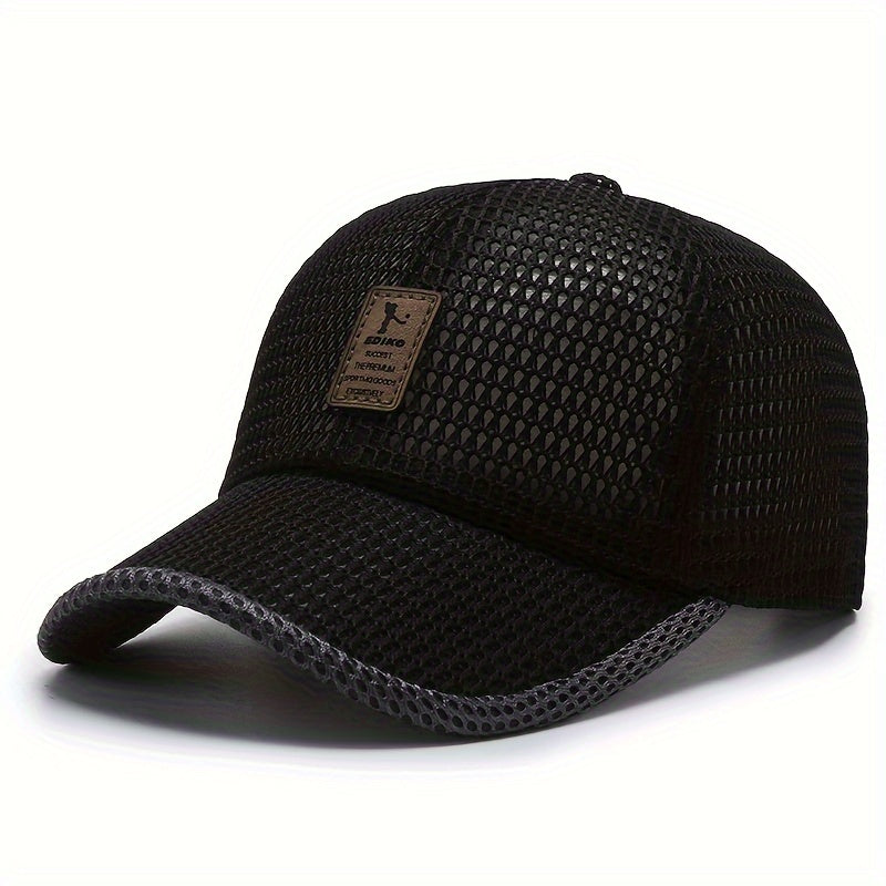 EDIKO Breathable Mesh Baseball Cap, Unisex Summer Trucker Hat, Outdoor Sports Running Cap, Woven Textile Material ≥80%, Hand Wash Only
