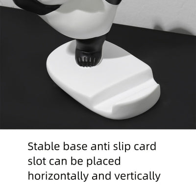 2pcs Cute Panda Phone & Tablet Stand, Adorable Desktop Mobile Holder, Decorative Novelty Accessories, Office & Home Decor, Universal Fit, 8.99cm & 10.01cm Height