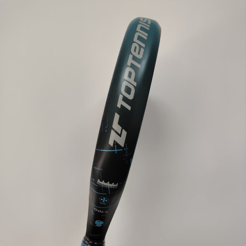 Ultra-Light High-Performance Carbon Fiber Tennis Racket - Blue, Beach & Paddleball Paddle with Ergonomic Handle for Enhanced Control and Power, Beach Paddleball Racket | Sleek Sports Racket | Durable Sports Equipment