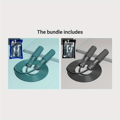 1pc Professional Steel Wire Jump Rope For Adults - Ideal For Indoor/Outdoor Sports, Fitness Training - Lightweight And Durable With Adjustable Length