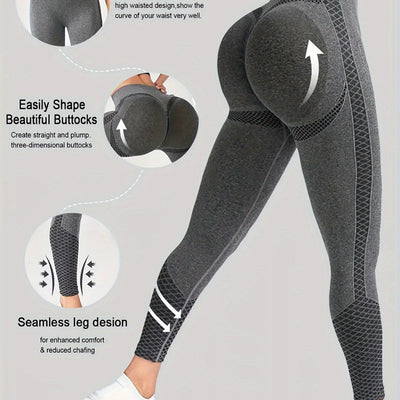 [Comfortable Sports Tights] Super Comfortable High-waisted Compression Sports Tights | Abdominal Control, Sweat-wicking, Four-way Stretch, Adjustable Length, Wide Waistband, Elegant Design - Suitable for Women, Perfect for Yo