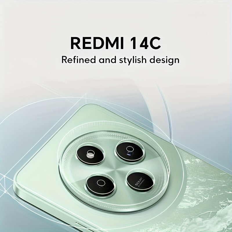 XIAOMI Redmi 14C 120Hz High Refresh Rate, 50MP AI Dual Camera, 1300K HD Main Camera, Large Capacity Battery, 6.88-inch Eye Protection LCD Screen, Side Fingerprint Unlocking, Supports GPS, Not Support NFC Function. No Charger