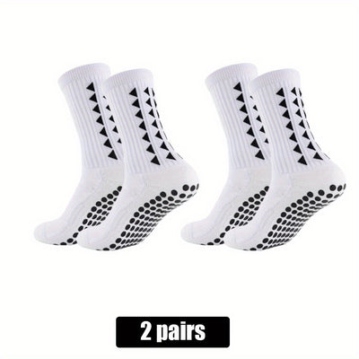 2/5/10 Pairs of Non-Slip Grip Socks for Men And Women, Suitable for Sports Like Football, Basketball, Baseball, Rugby, Soccer, Cycling, Running, Hiking, Tennis, And Skateboarding. These Professional Athletic Socks Feature a B