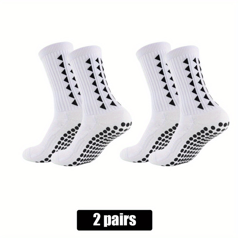 2/5/10 Pairs of Non-Slip Grip Socks for Men And Women, Suitable for Sports Like Football, Basketball, Baseball, Rugby, Soccer, Cycling, Running, Hiking, Tennis, And Skateboarding. These Professional Athletic Socks Feature a B
