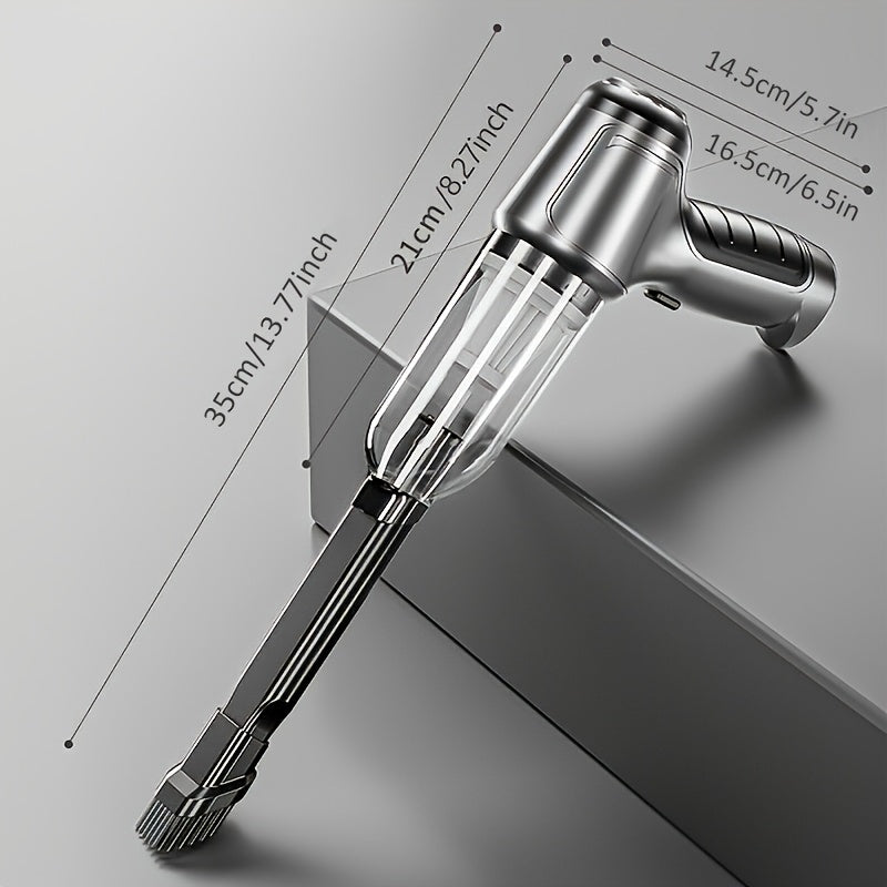 مكنسة كهربائية صغيرة لاسلكية متعددة الوظائف محمولة باليد، أداة تنظيف منزلية رطبة وجافة، مكنسة كهربائية داخلية للسيارة