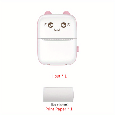 Photo Printer Smart Label Printer Mini Multi-function Portable Photo Printer Sticky Notes Note Code Text List Thermal Printer Ink-free Printer Small Mobile Phone Photo Album Printer