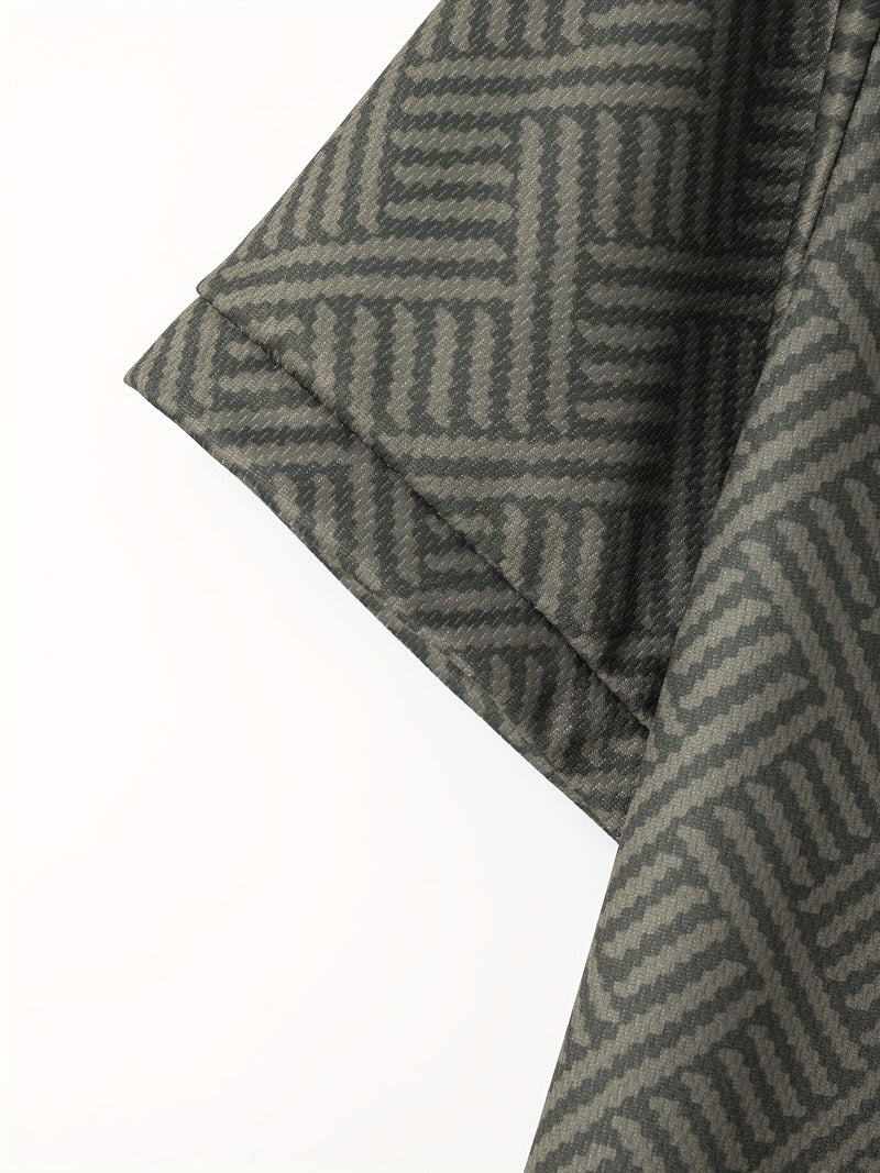 تي شيرت رجالي بأكمام قصيرة + شورت بدلة رياضية كاجوال باللون الأزرق