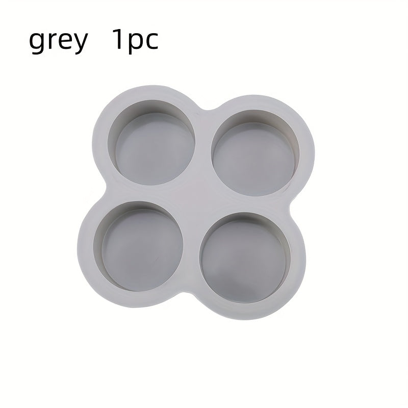 1pc Non-Stick Cake Mold - Oven, Microwave & Dishwasher Safe Bakeware - Pastel Pink/, Heat Resistant up to, Easy Release & Clean, Space-Saving 4-Cavity Design for Home & Professional Kitchens - Ideal for Cakes, Cupcakes, Burge