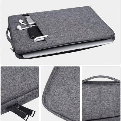 High Quality TSA-Compliant Laptop Sleeve Case with Handle for 33.02-40.64 cm MacBook Pro/Air, Dell XPS, Acer Chromebook, Lenovo & Most Laptops - Durable Nylon Fabric, Ergonomic Design, Deep Gray/Navy/Black, Laptop Bag
