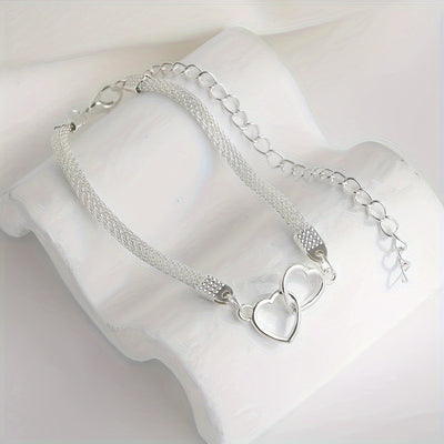 1 Fashionable Peach Heart Anklet