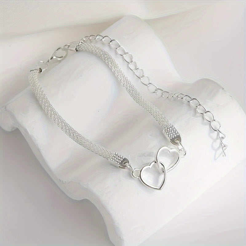 1 Fashionable Peach Heart Anklet