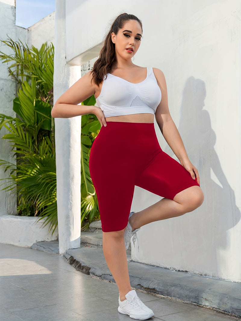 Plus Size Sports Shorts, Women&