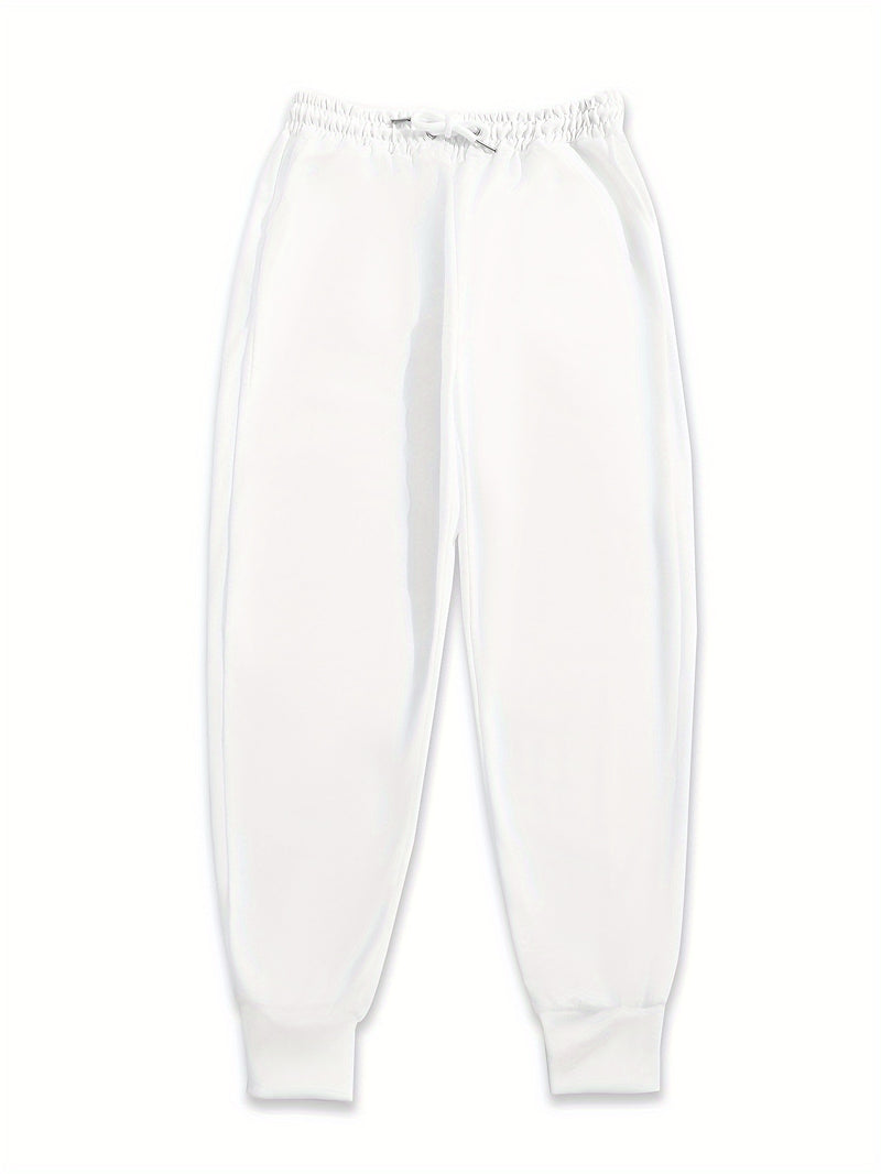 بنطلون رياضي مرن مطبوع عليه قلب للنساء، بنطلون رياضي عالي الخصر برباط، بنطلون كاجوال يومي، ملابس نسائية