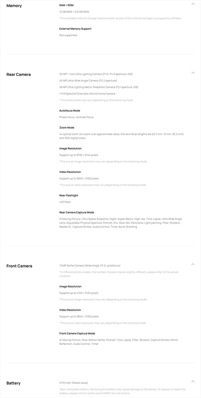 HUAWEI Pura 80 Pro 4G Smartphone | 12GB RAM + 512GB Storage | 6.8" LTPO OLED Display | Ultra Lighting Quad Camera with 100x Zoom | 5170mAh Battery | 100W Wired & 80W Wireless SuperCharge | /IP69 High Quality | EMUI 15.0 | NFC