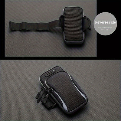 Outdoor Sports Armband - Universal Adjustable Sports Arm Case for Running, Hiking, Cycling, and Travel - Multi-Functional Mobile Phone Arm Bag