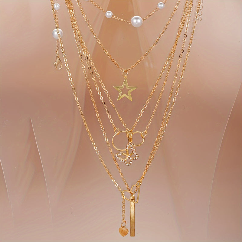 86pcs Fashionable Elegant Necklace, Earrings, Rings, and Studs Jewelry Set for Women & s - Versatile Casual Attire or Holiday Gift, No Box Included