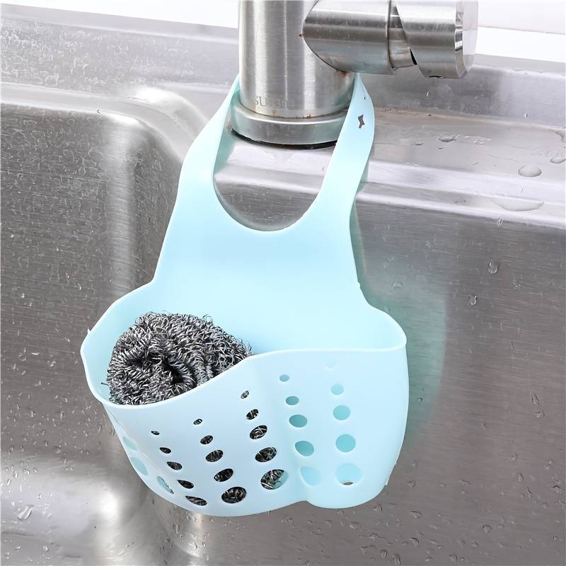 [Space-Saving] Adjustable Snap-On Kitchen Sink Organizer | Durable Plastic Design | Space-Saving | Kitchen Sink Accessories