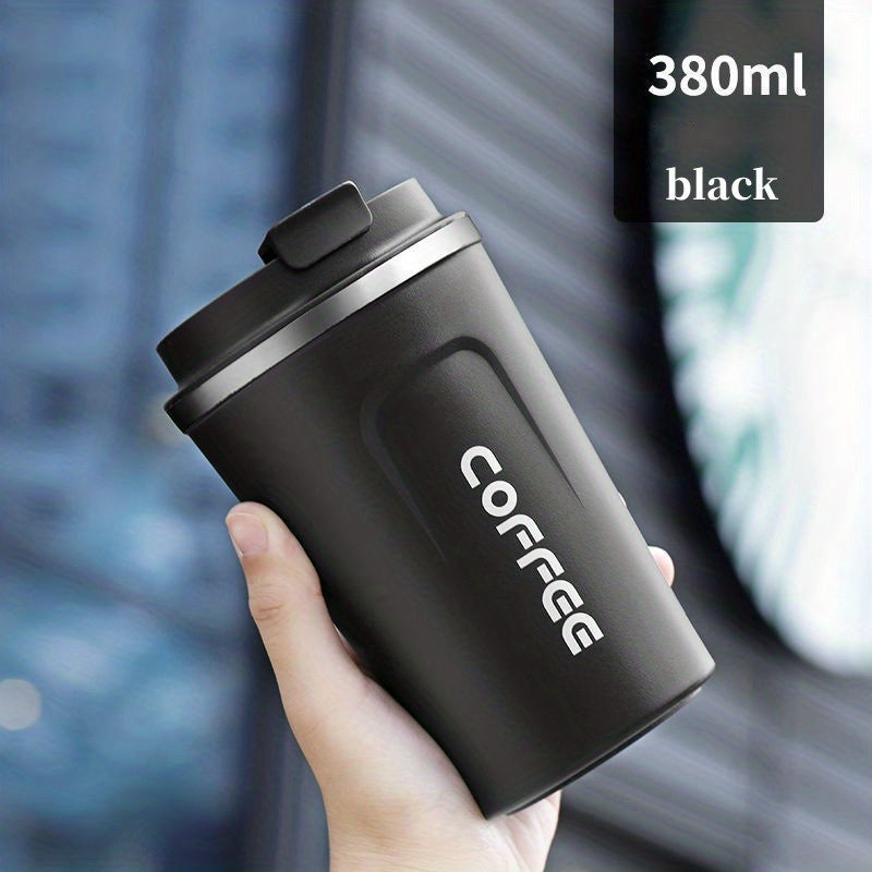 1pc Coffee Cup, Insulation And Cold Insulation Portable European High-end Exquisite Latte Cup For Men And Women, High-end Sense Portable Cup