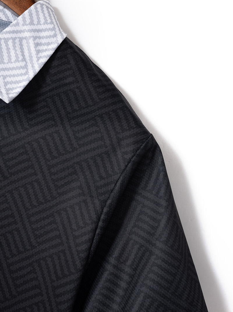 تي شيرت رجالي بأكمام قصيرة + شورت بدلة رياضية كاجوال باللون الأزرق