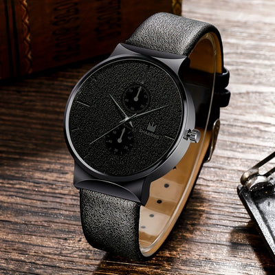 2pcs/set, Fashion Men's Simple Business Quartz Watch & Bracelet Set, Ideal Choice For Gifts